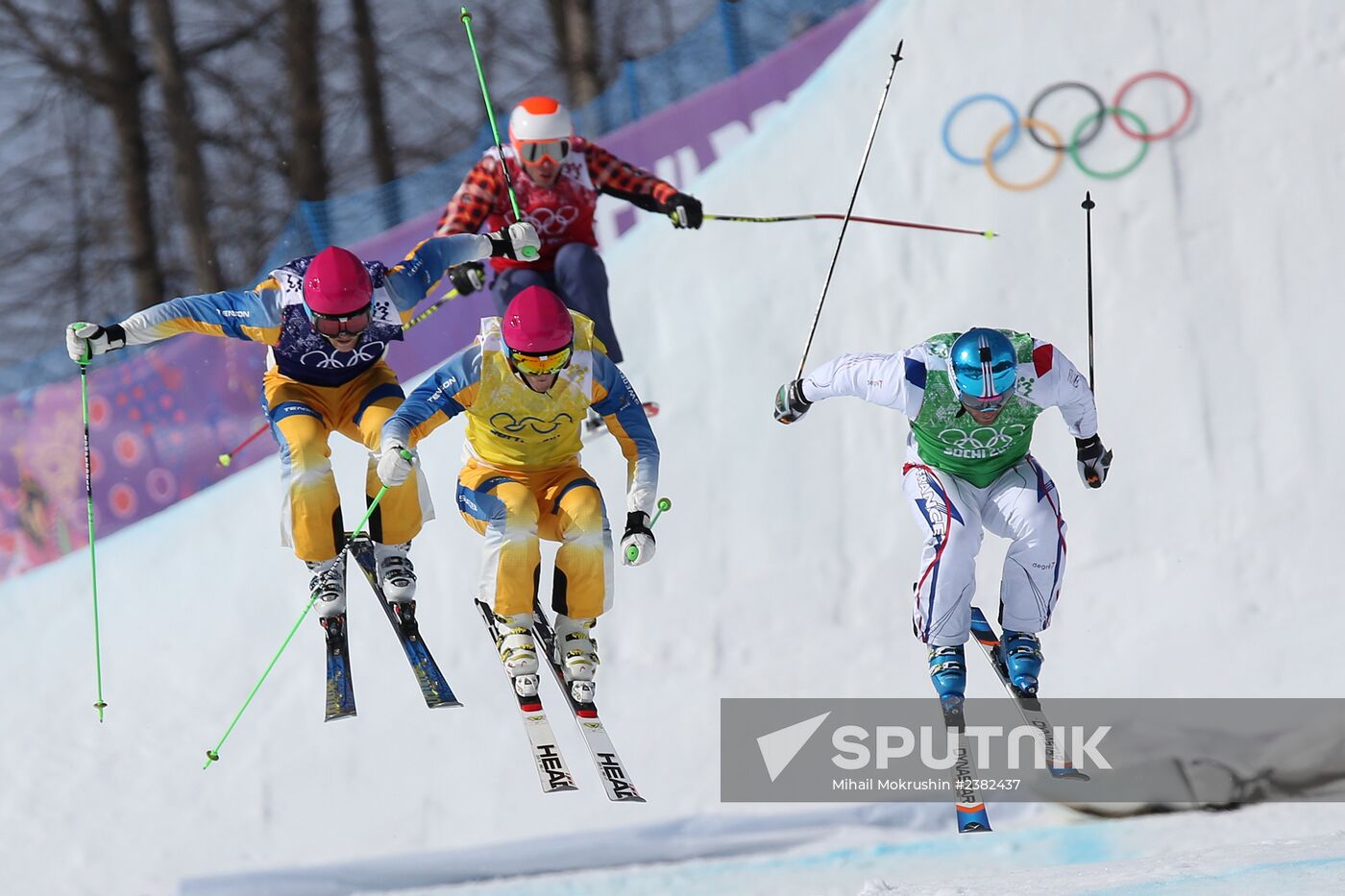 2014 Winter Olympics. Freestyle skiing. Men. Ski cross