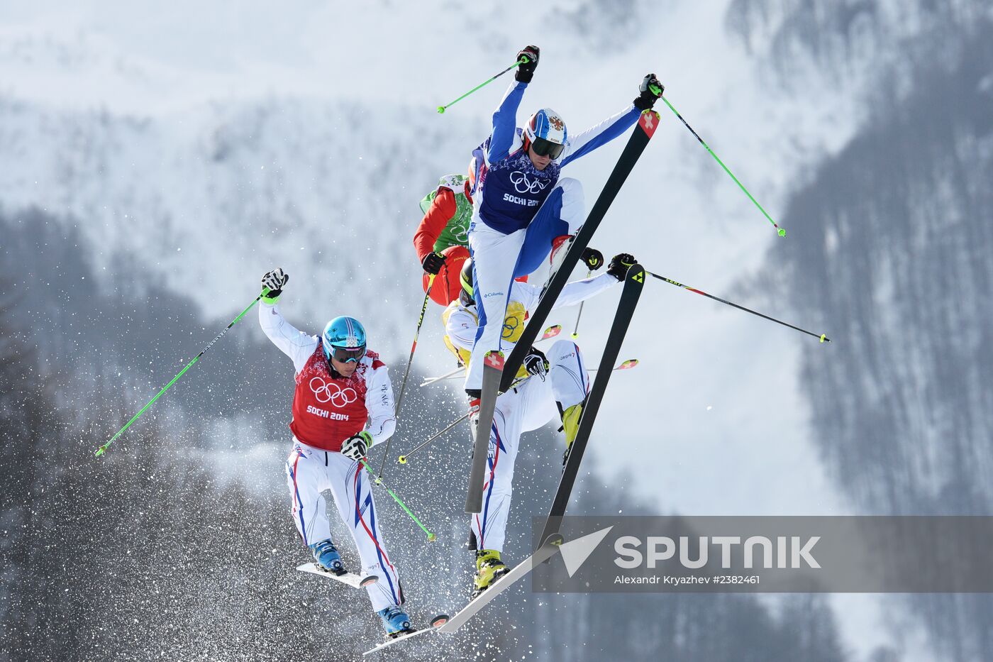 2014 Winter Olympics. Freestyle skiing. Men. Ski cross