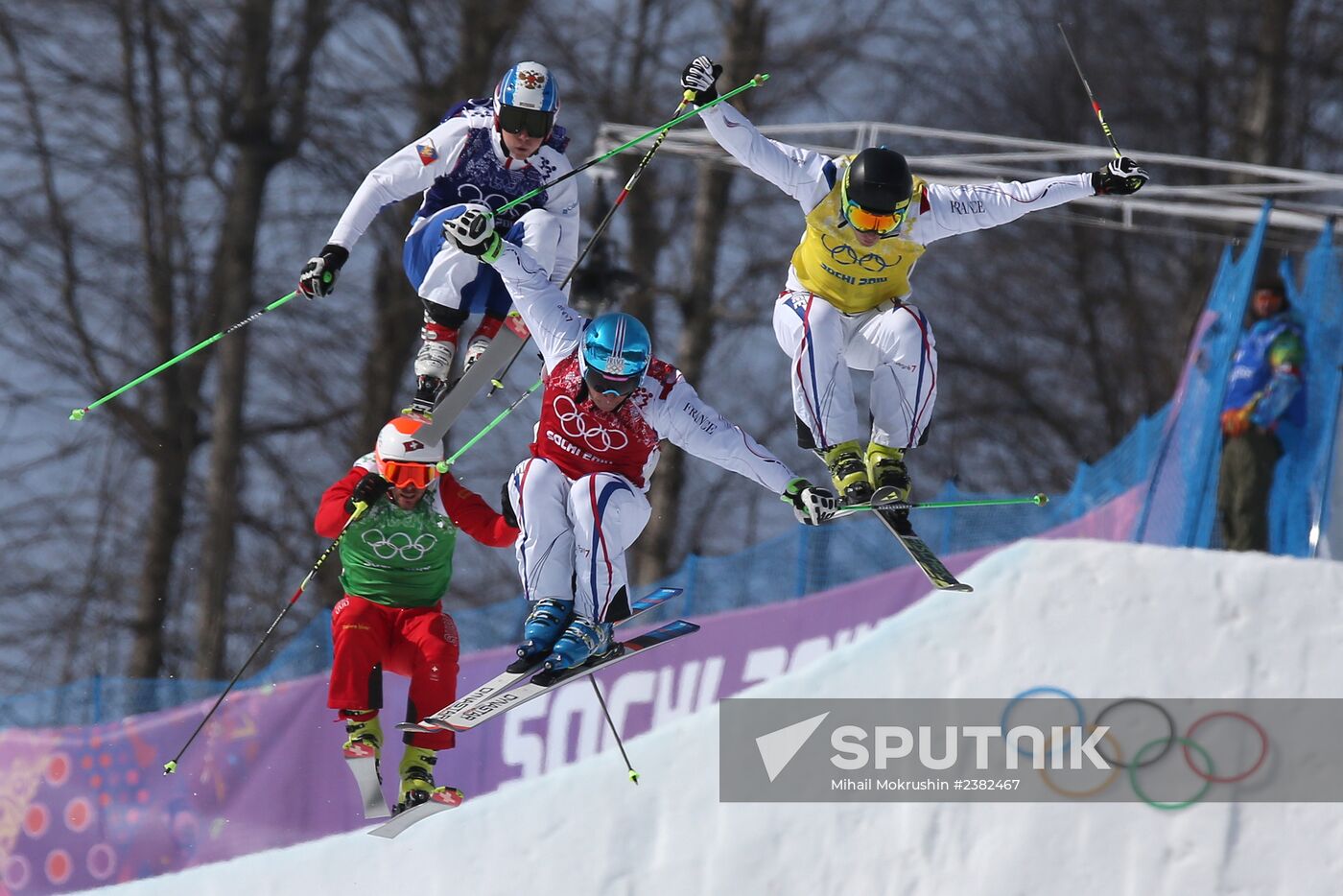 2014 Winter Olympics. Freestyle skiing. Men. Ski cross