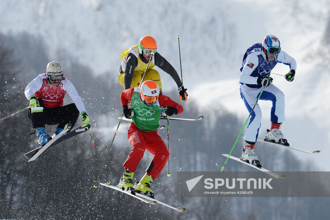 2014 Winter Olympics. Freestyle skiing. Men. Ski cross