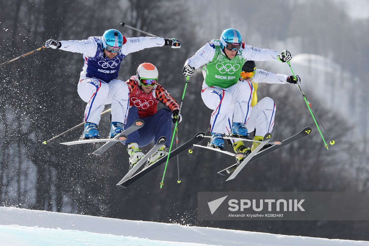 2014 Winter Olympics. Freestyle skiing. Men. Ski cross