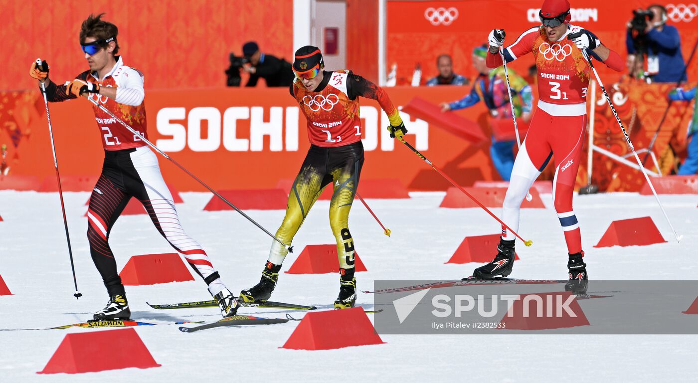 2014 Winter Olympics. Nordic combined. Team events