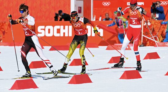 2014 Winter Olympics. Nordic combined. Team events
