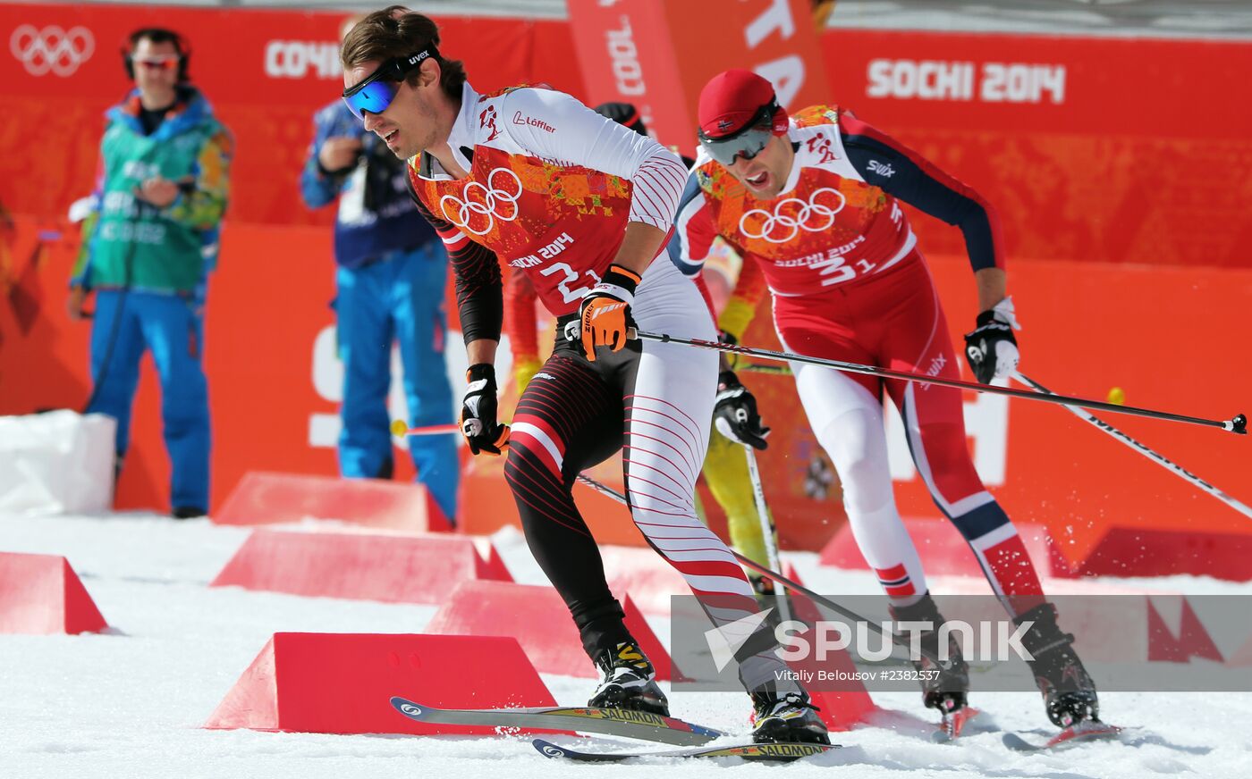 2014 Winter Olympics. Nordic combined. Team events
