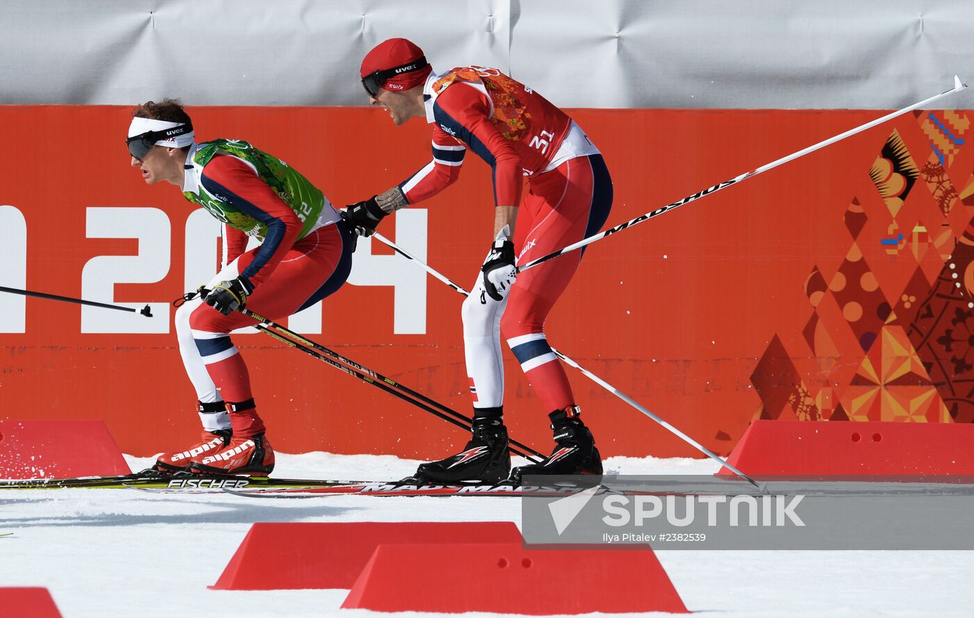 2014 Winter Olympics. Nordic combined. Team events