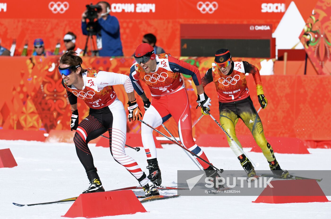 2014 Winter Olympics. Nordic combined. Team events