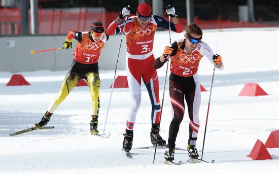 2014 Winter Olympics. Nordic combined. Team events