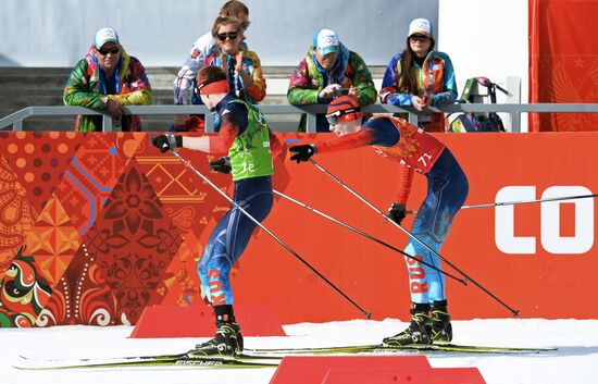 2014 Winter Olympics. Nordic combined. Team events