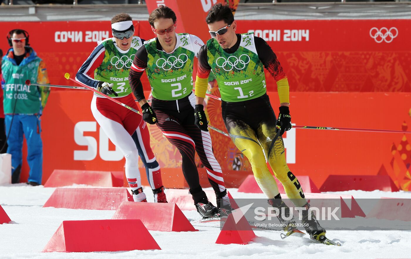 2014 Winter Olympics. Nordic combined. Team events