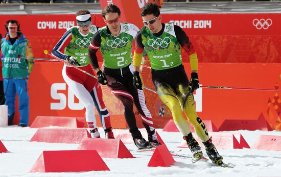 2014 Winter Olympics. Nordic combined. Team events