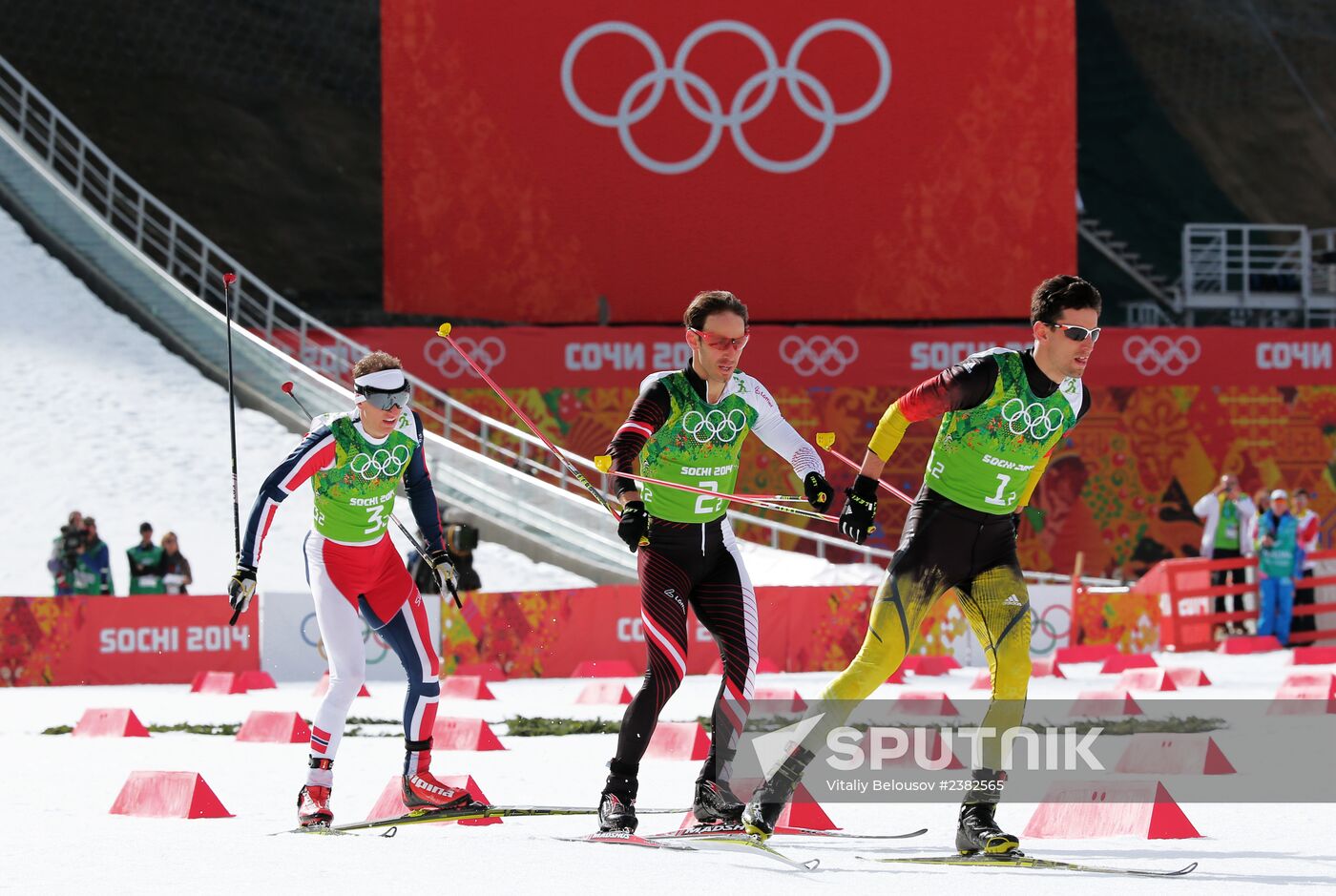 2014 Winter Olympics. Nordic combined. Team events