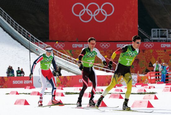 2014 Winter Olympics. Nordic combined. Team events