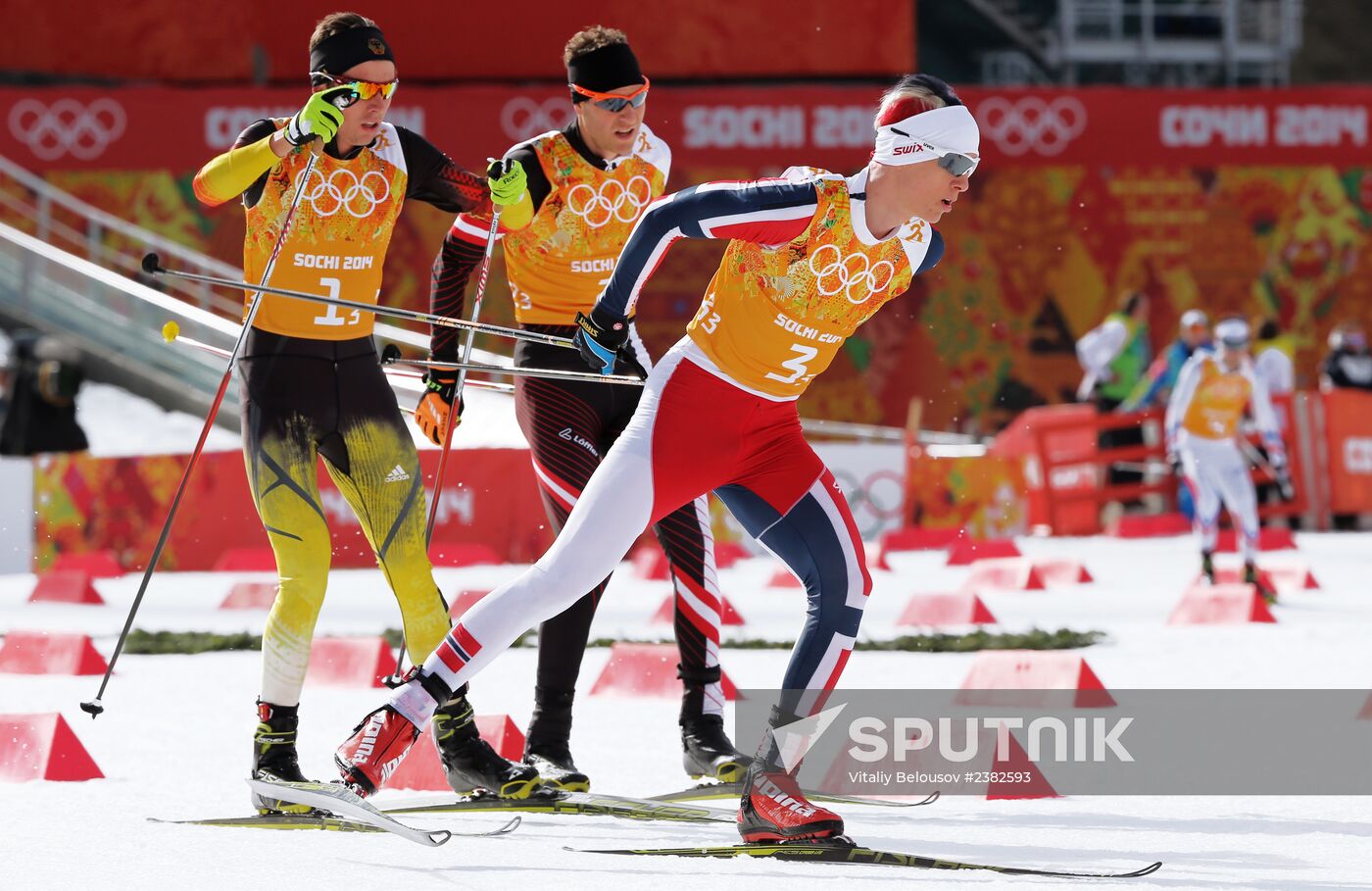 2014 Winter Olympics. Nordic combined. Team events