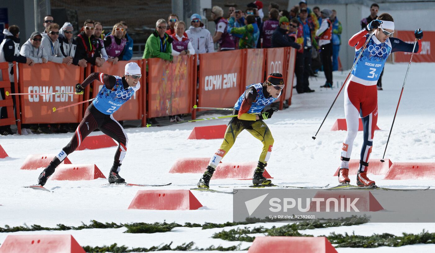 2014 Winter Olympics. Nordic combined. Team events