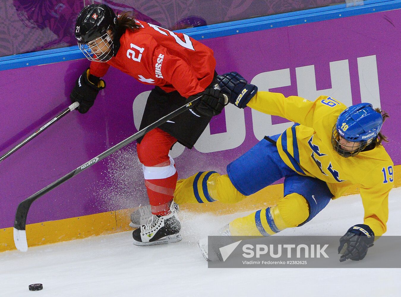 2014 Winter Olympics. Ice hockey. Women. Bronze medal match