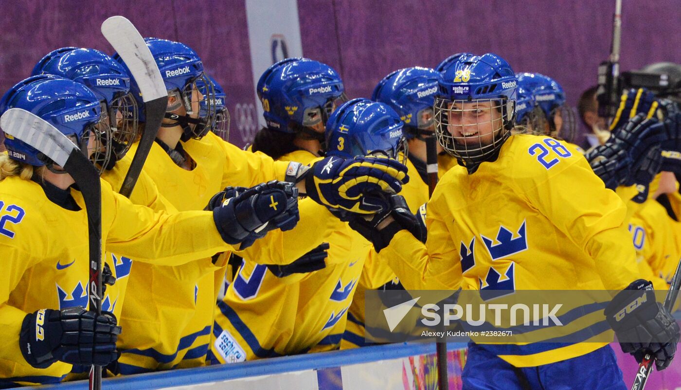 2014 Winter Olympics. Ice hockey. Women. Bronze medal match