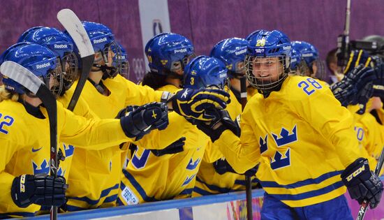 2014 Winter Olympics. Ice hockey. Women. Bronze medal match