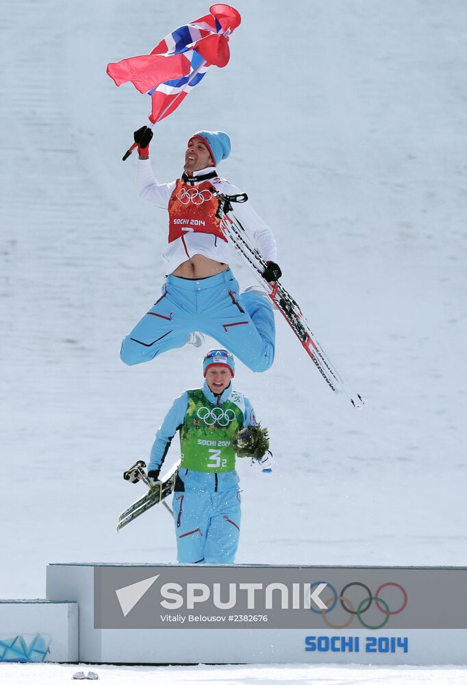 2014 Winter Olympics. Nordic combined. Team events
