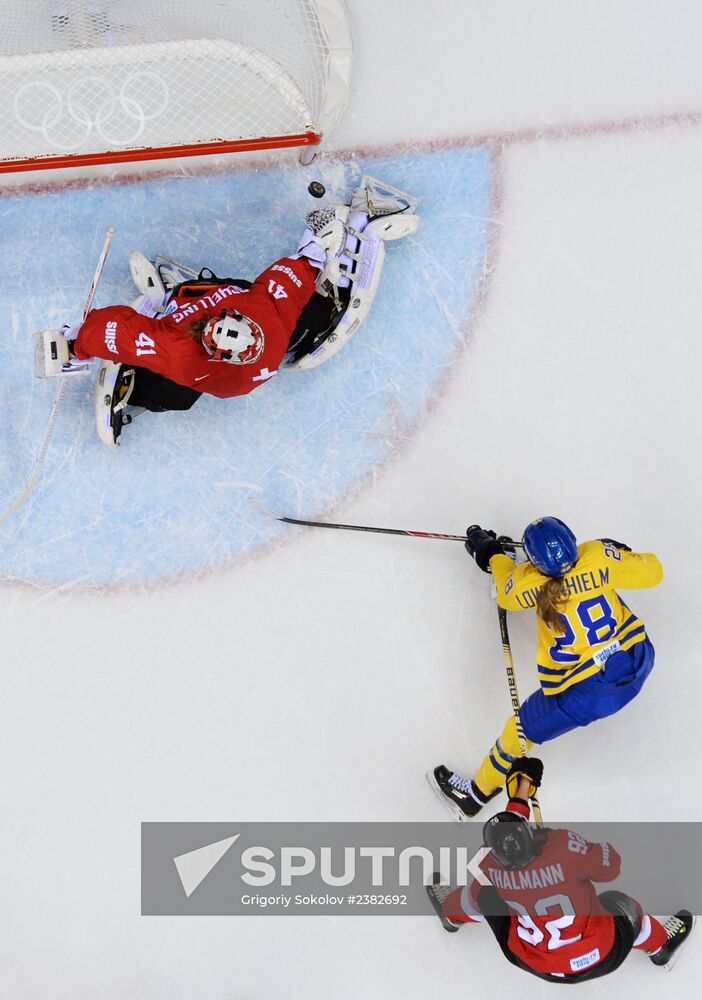 2014 Winter Olympics. Ice hockey. Women. Bronze medal match