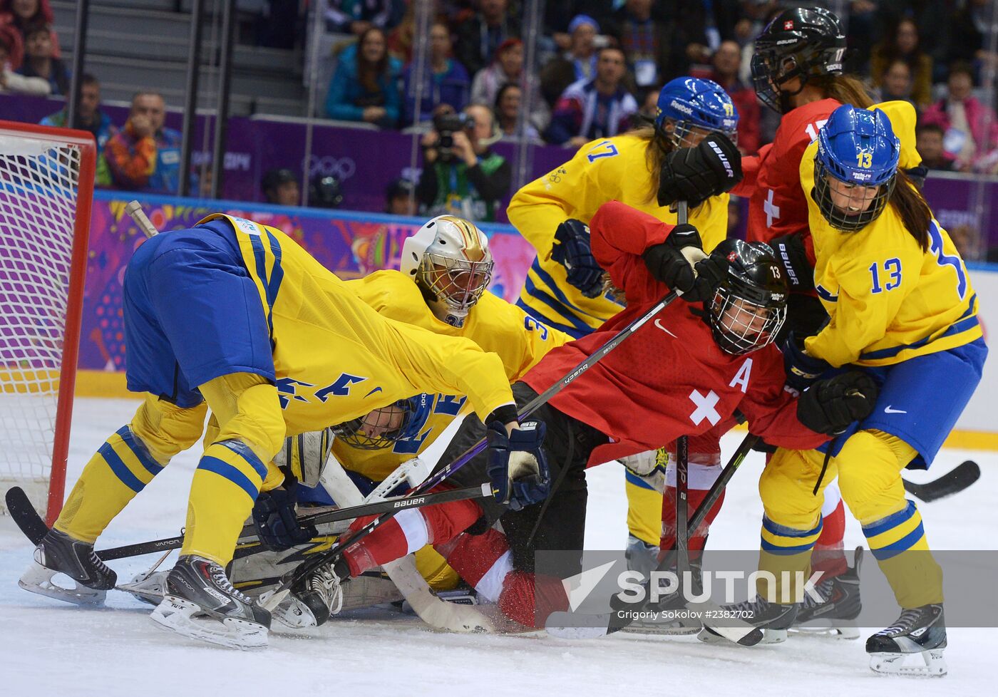 2014 Winter Olympics. Hockey. Women. Bronze Medal Match