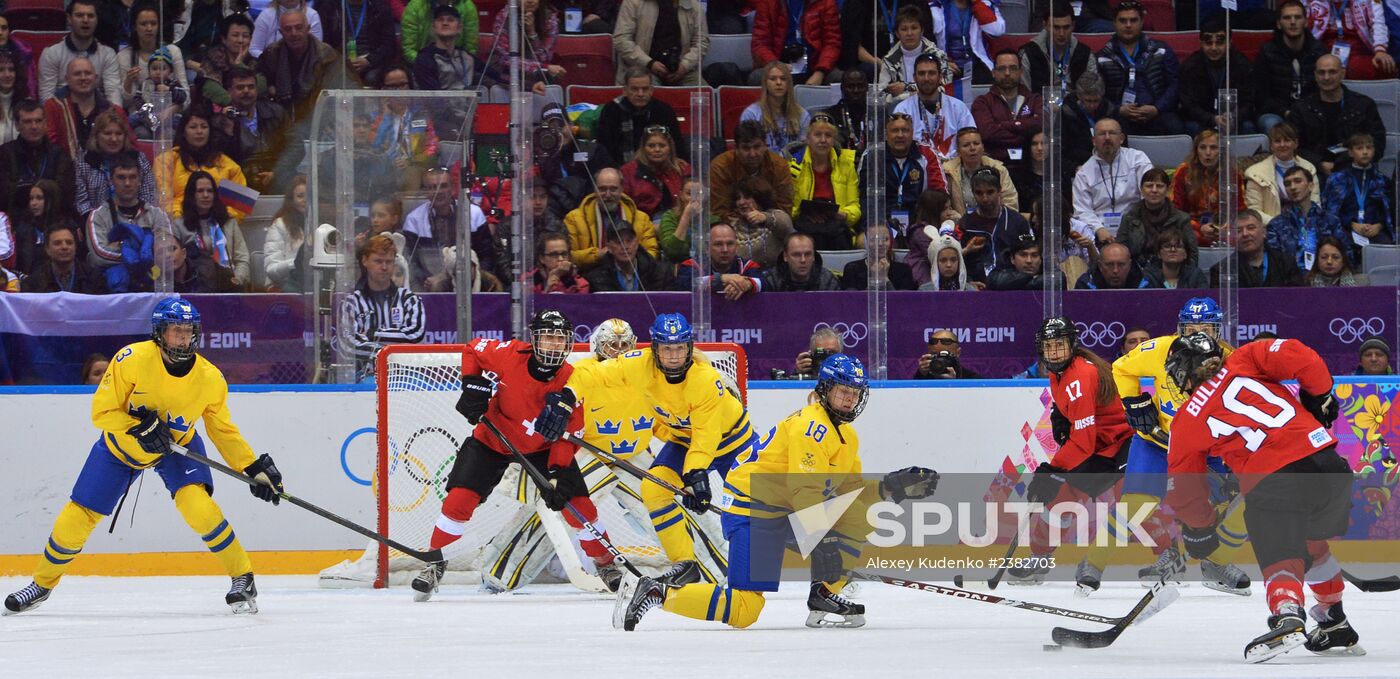 2014 Winter Olympics. Ice hockey. Women. Bronze medal match
