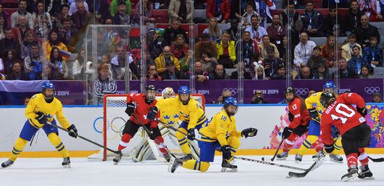 2014 Winter Olympics. Ice hockey. Women. Bronze medal match