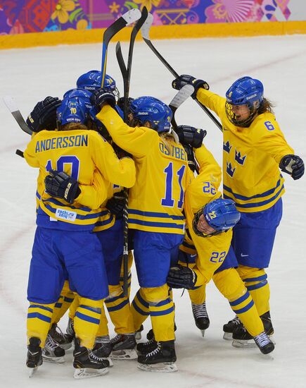 2014 Winter Olympics. Ice hockey. Women. Bronze medal match
