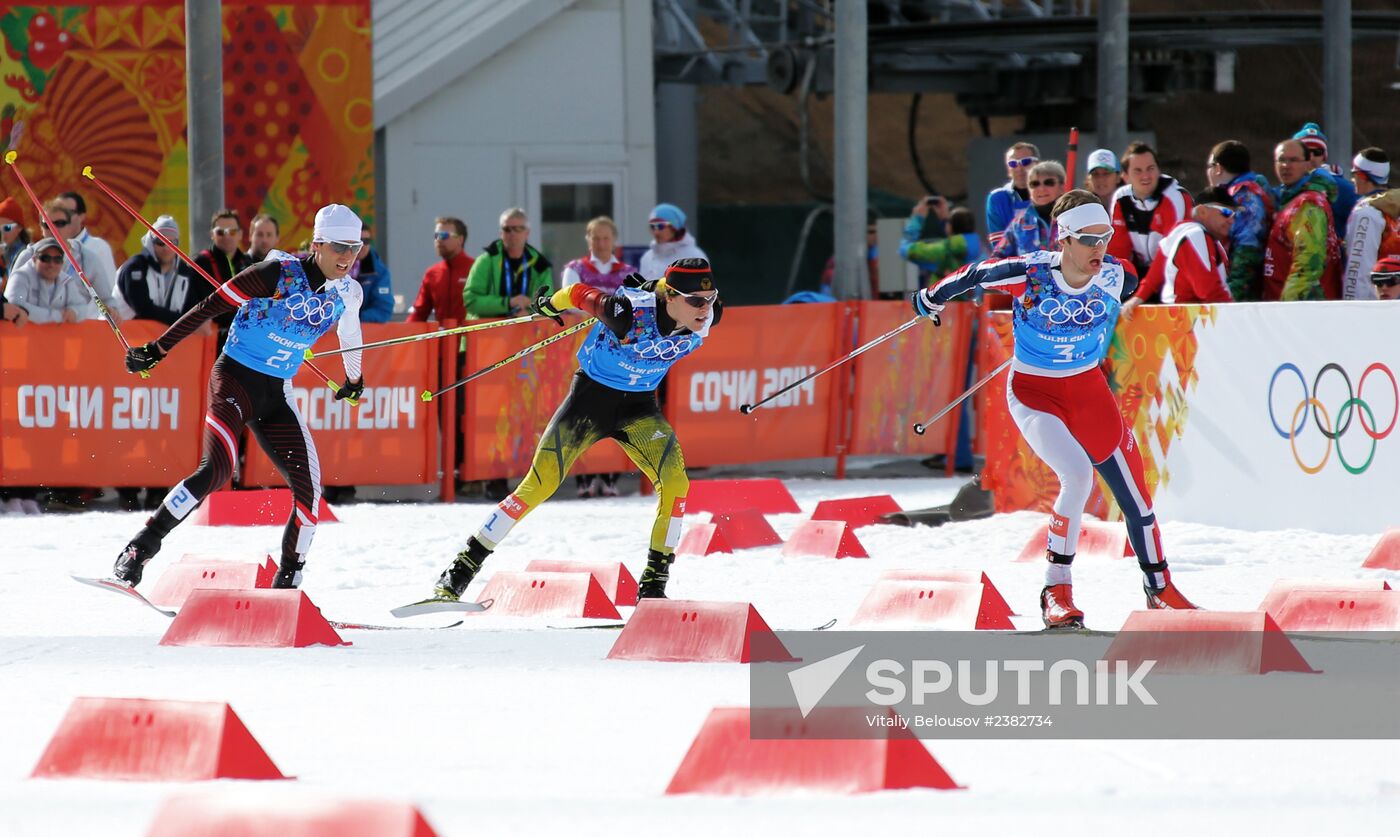 2014 Winter Olympics. Nordic combined. Team events