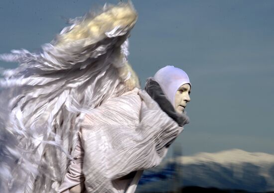 2014 Winter Olympics fans in Sochi's Olympic Park