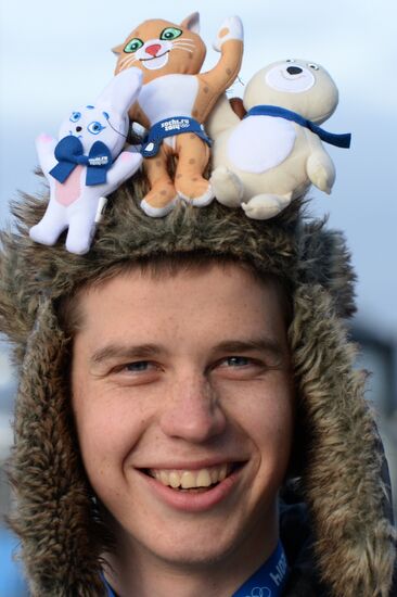 2014 Winter Olympics fans in Sochi's Olympic Park