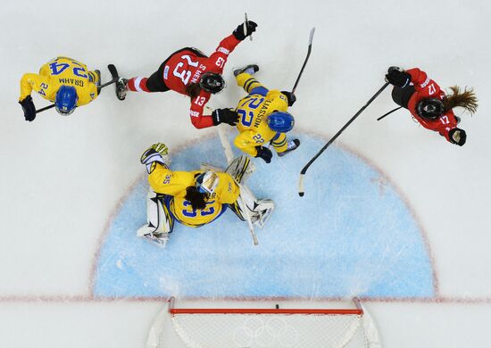 2014 Winter Olympics. Ice hockey. Women. Bronze medal match