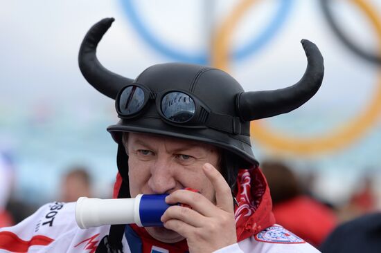 2014 Winter Olympics fans in Sochi's Olympic Park