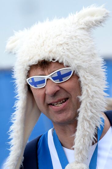 2014 Winter Olympics fans in Sochi's Olympic Park