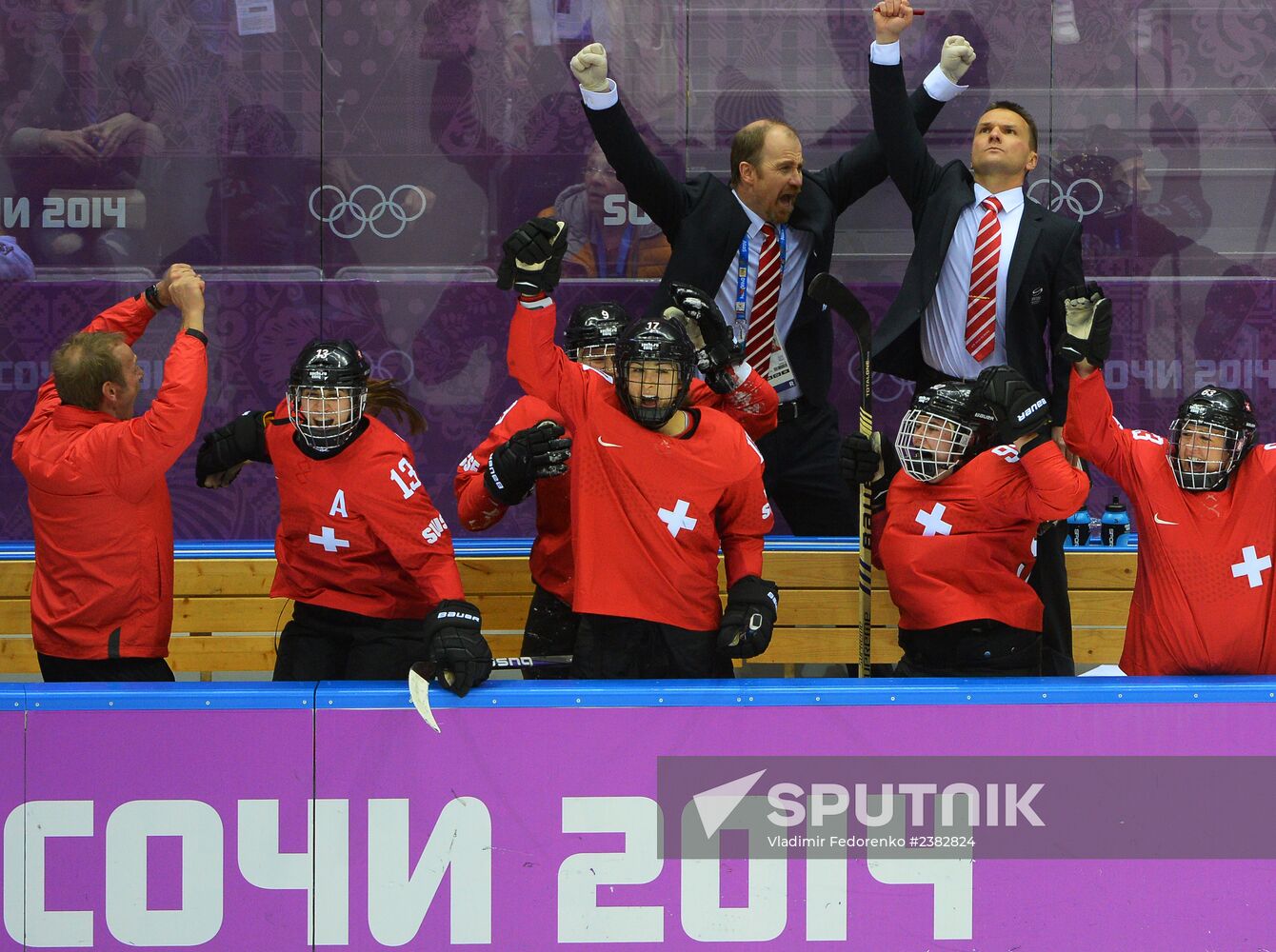2014 Winter Olympics. Ice hockey. Women. Bronze medal match