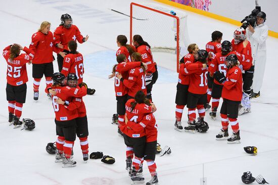 2014 Winter Olympics. Ice hockey. Women. Bronze medal match