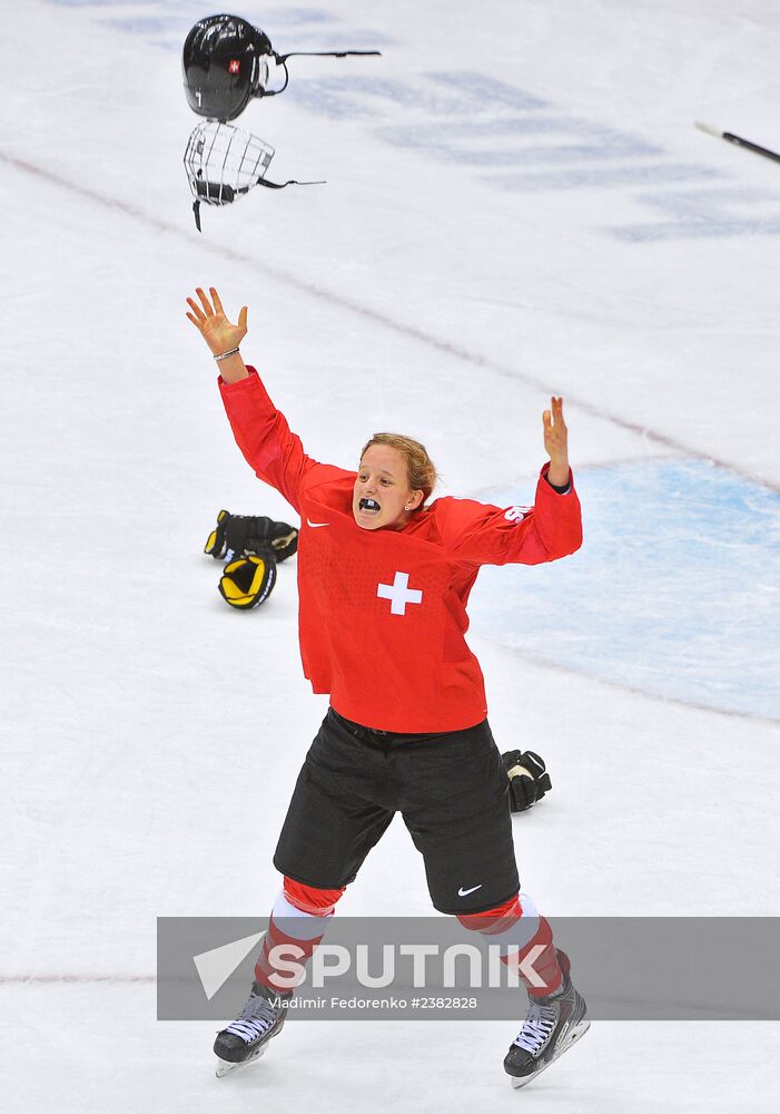 2014 Winter Olympics. Ice hockey. Women. Bronze medal match
