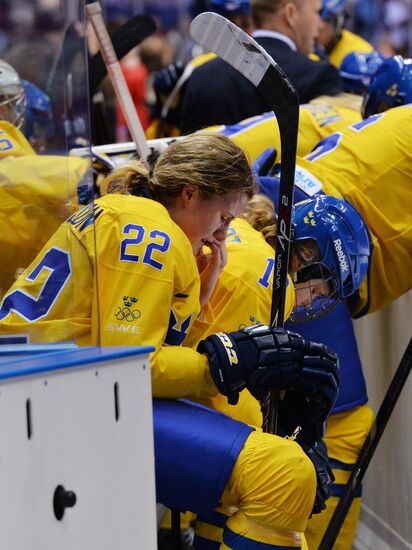 2014 Winter Olympics. Ice hockey. Women. Bronze medal match
