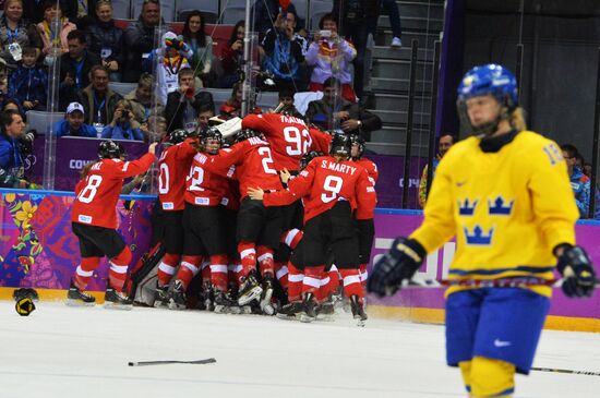 2014 Winter Olympics. Ice hockey. Women. Bronze medal match