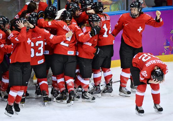 2014 Winter Olympics. Ice hockey. Women. Bronze medal match