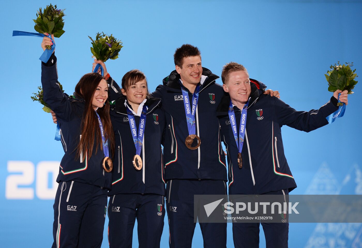 2014 Winter Olympics. Medal ceremony. Day Thirteen