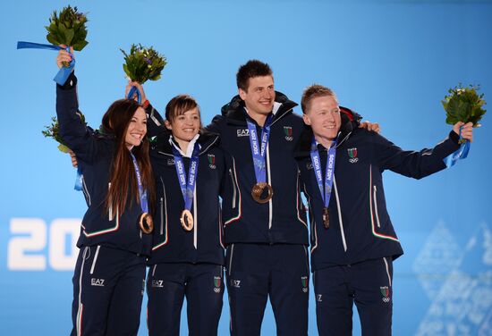 2014 Winter Olympics. Medal ceremony. Day Thirteen