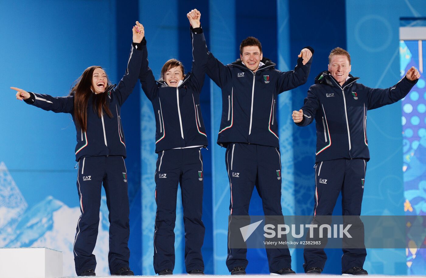 2014 Winter Olympics. Medal ceremony. Day Thirteen