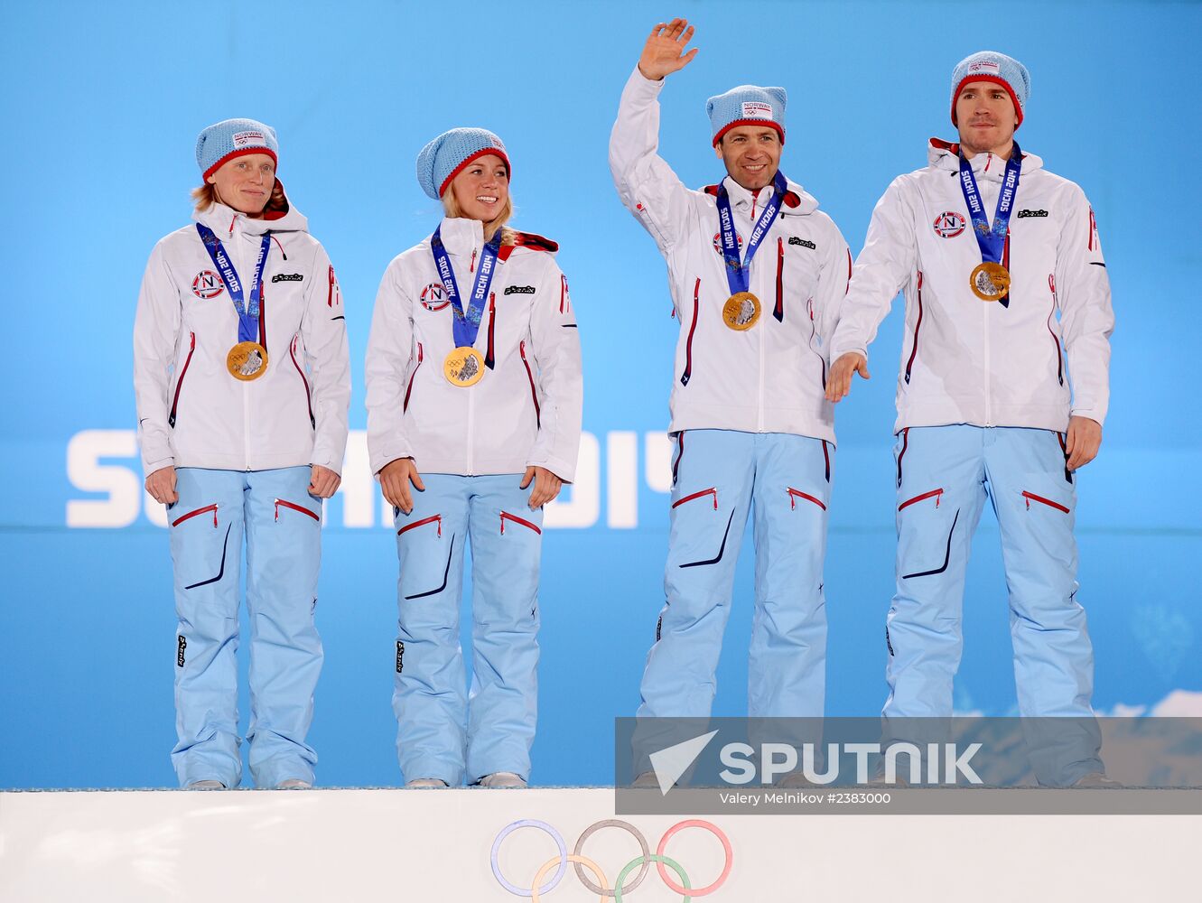 2014 Winter Olympics. Medal ceremony. Day Thirteen