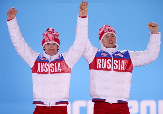 2014 Winter Olympics. Medal ceremony. Day Thirteen