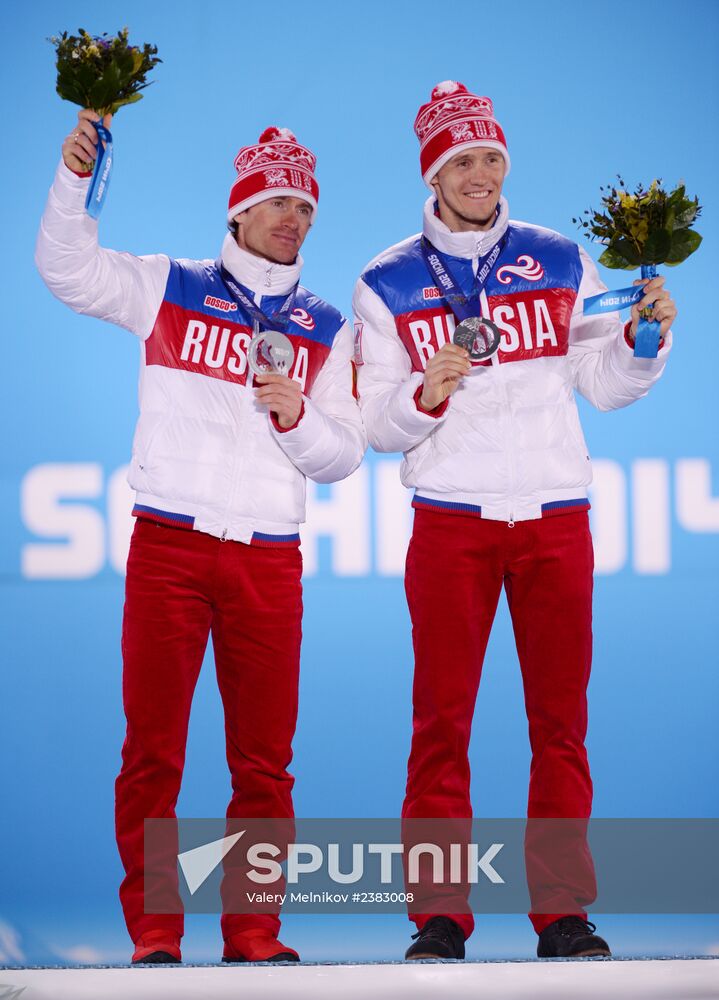 2014 Winter Olympics. Medal ceremony. Day Thirteen