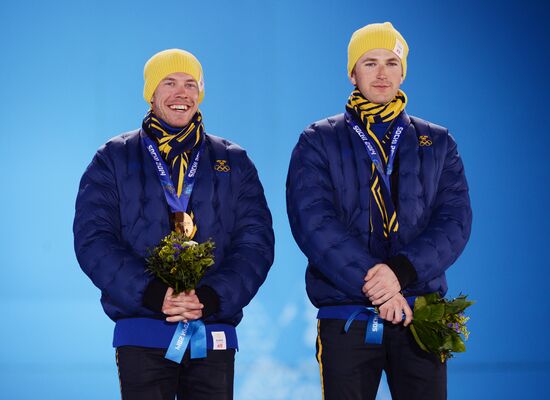 2014 Winter Olympics. Medal ceremony. Day Thirteen