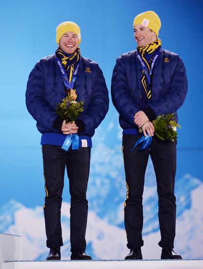 2014 Winter Olympics. Medal ceremony. Day Thirteen