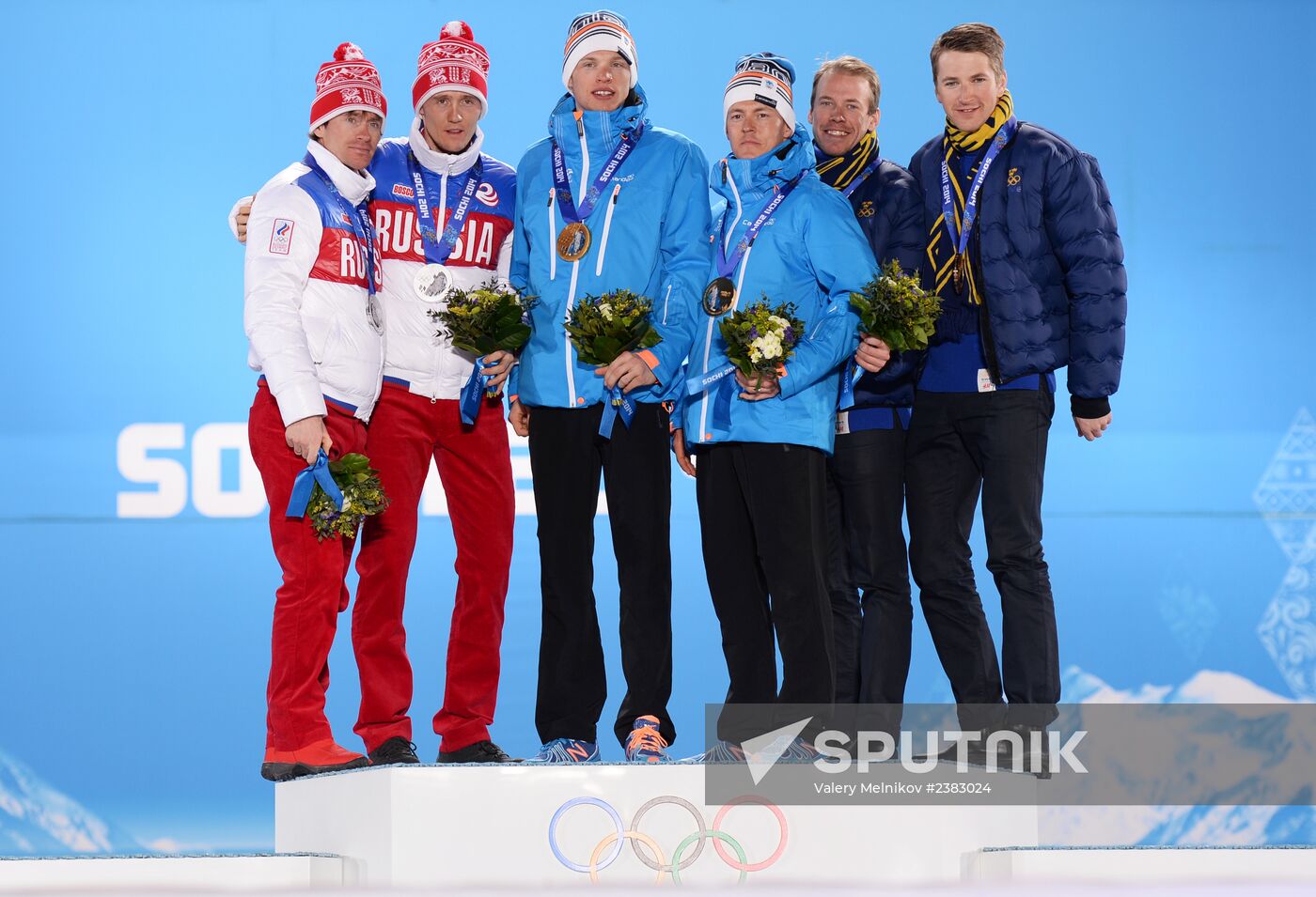 2014 Winter Olympics. Medal ceremony. Day Thirteen