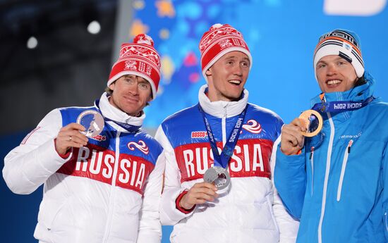 2014 Winter Olympics. Medal ceremony. Day Thirteen