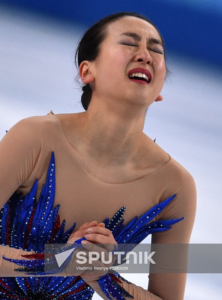 2014 Winter Olympics. Figure skating. Women's singles. Free skating